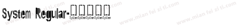 System Regular字体转换